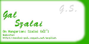 gal szalai business card